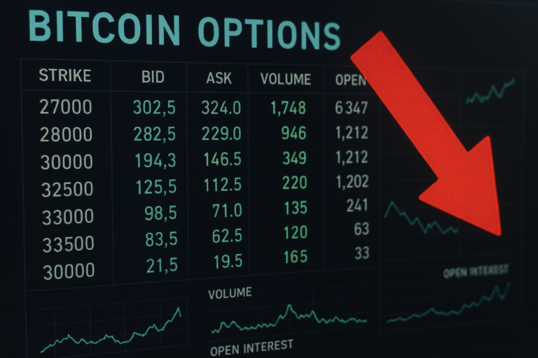 Bitcoin bearish options