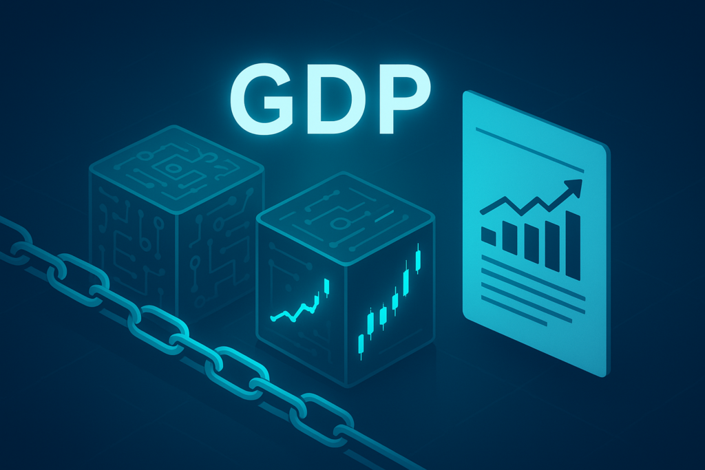 US GDP data on blockchain