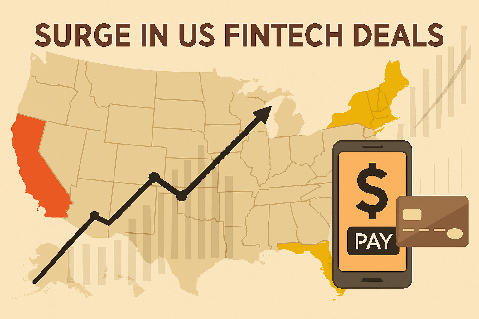 California Leads as US FinTech Deals Jump 19% in Q2 2025