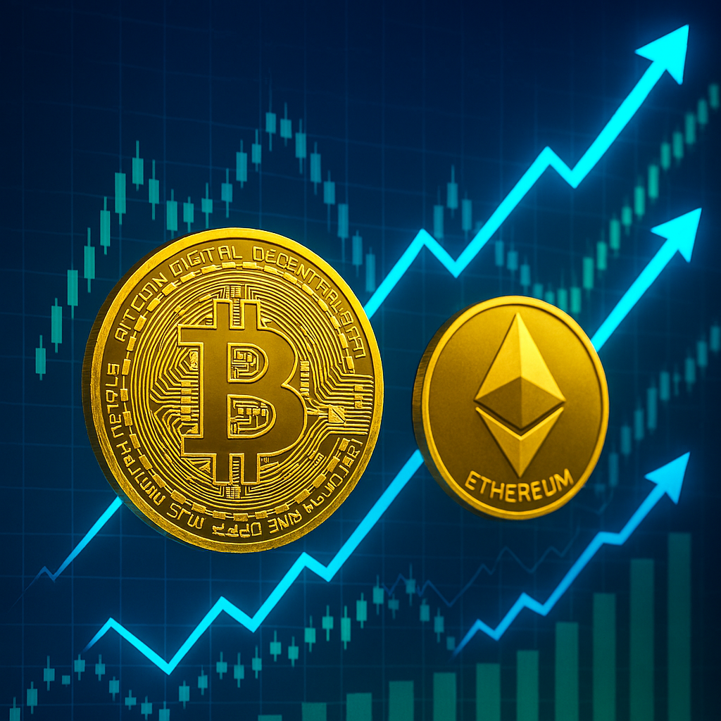 Crypto Market Cap Soars as Bitcoin Nears $122K and Ethereum Targets $4.5K