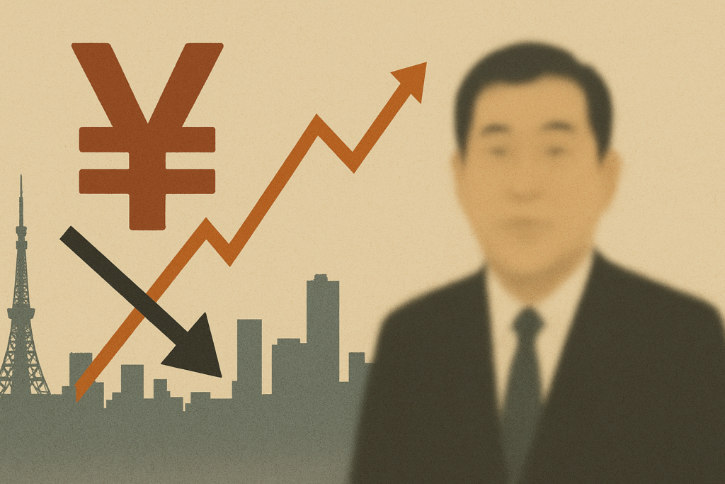 Yen falls japan stocks rise