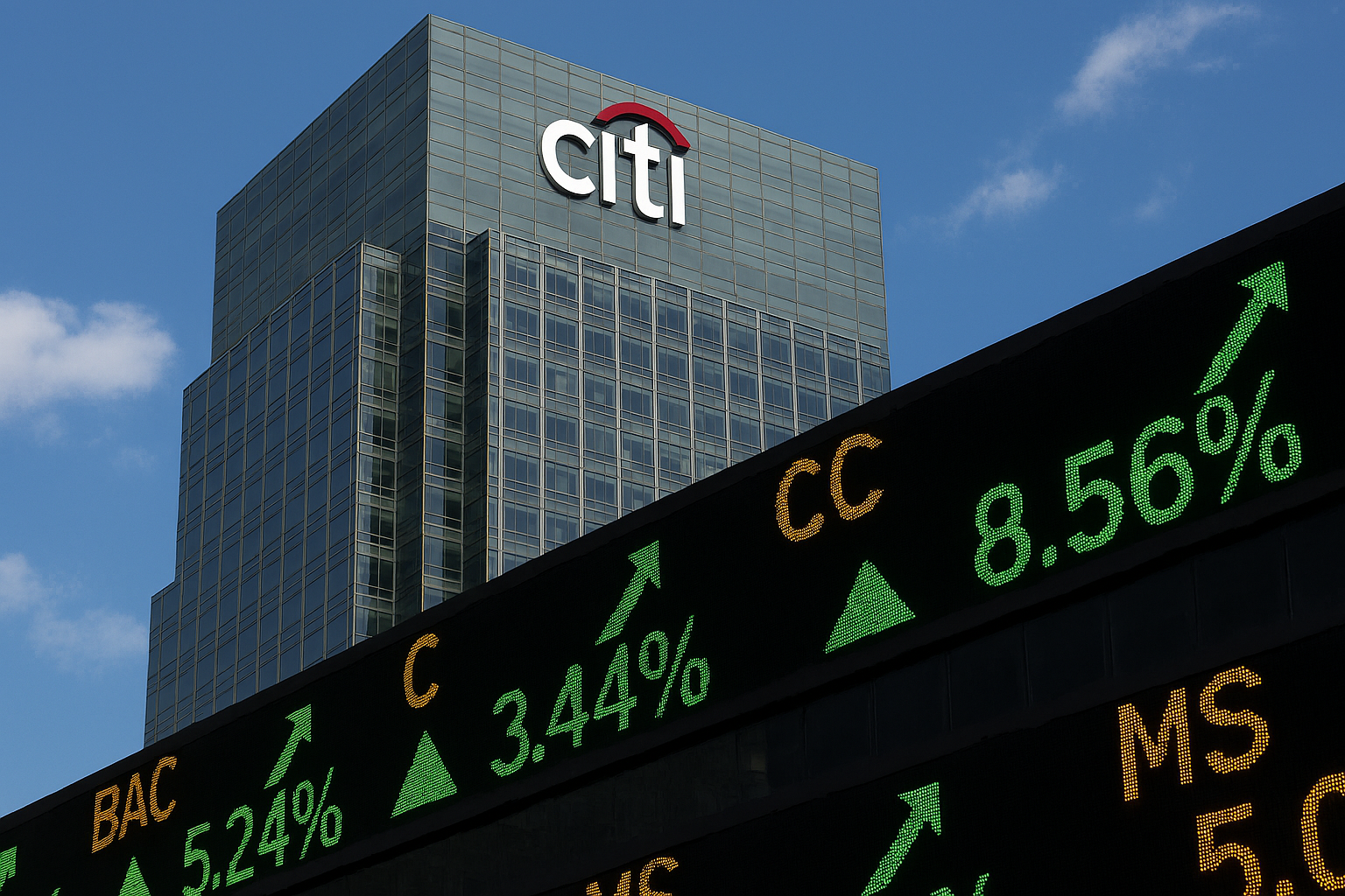 Citigroup Sees Investment-Banking Fees and Trading Revenue Rise Amid Volatility