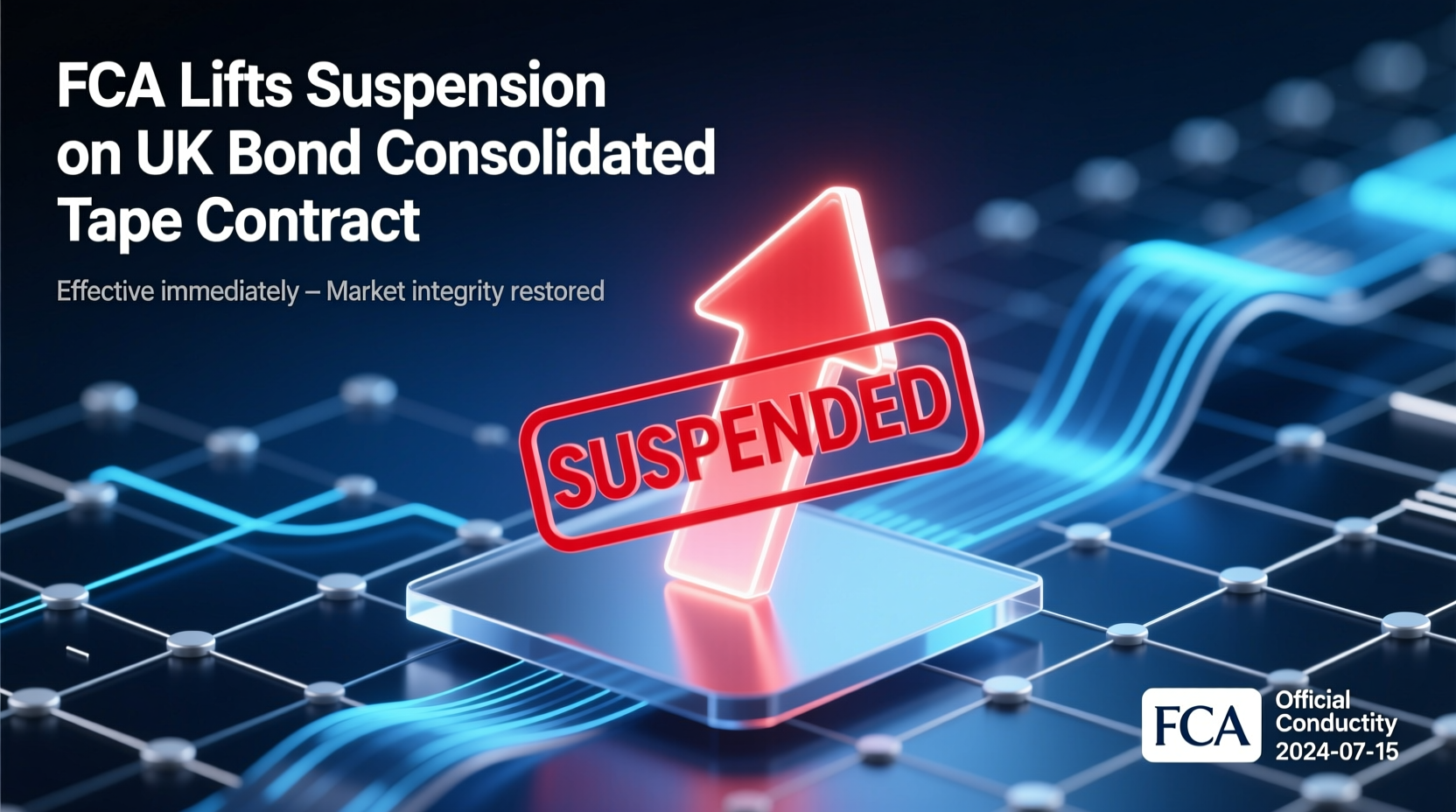 FCA Moves to Lift Suspension on UK Bond Consolidated Tape Contract