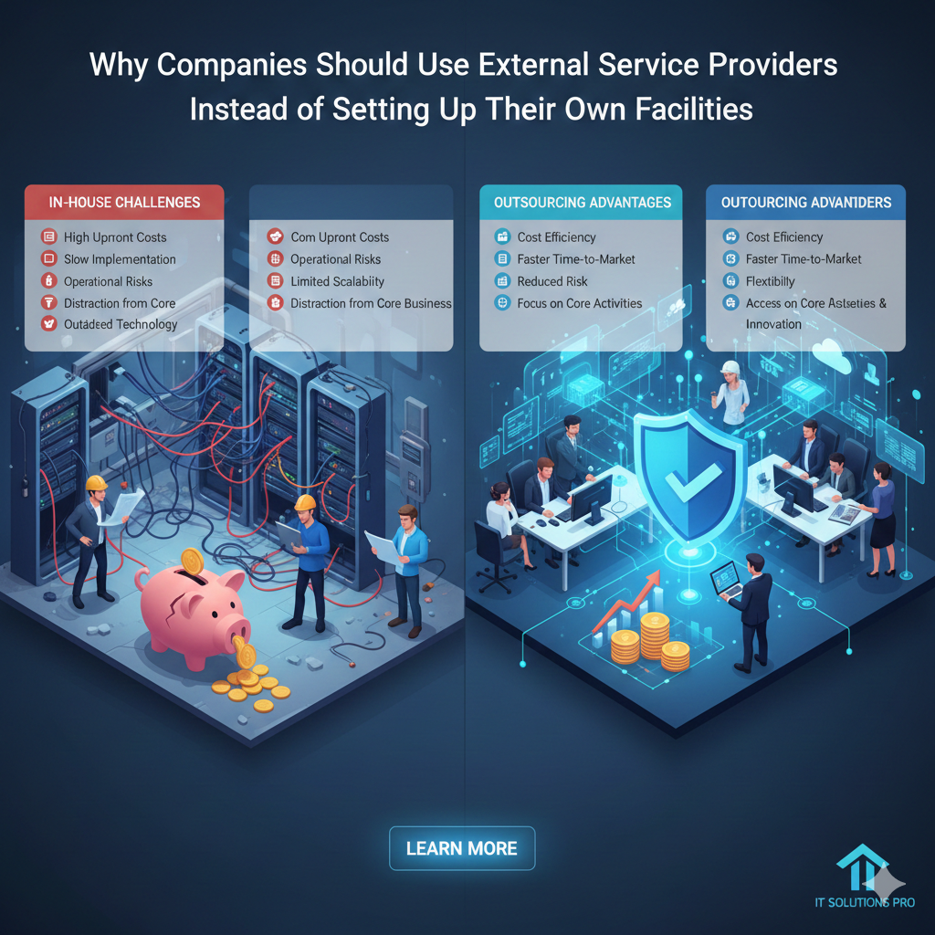 Why Companies Should Use External Service Providers Instead of Setting Up Their Own Facilities