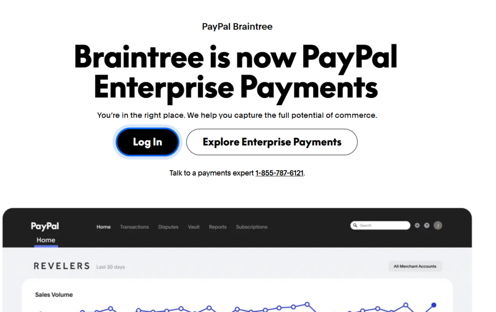 PayPal Enterprise Payments (Formerly Braintree)