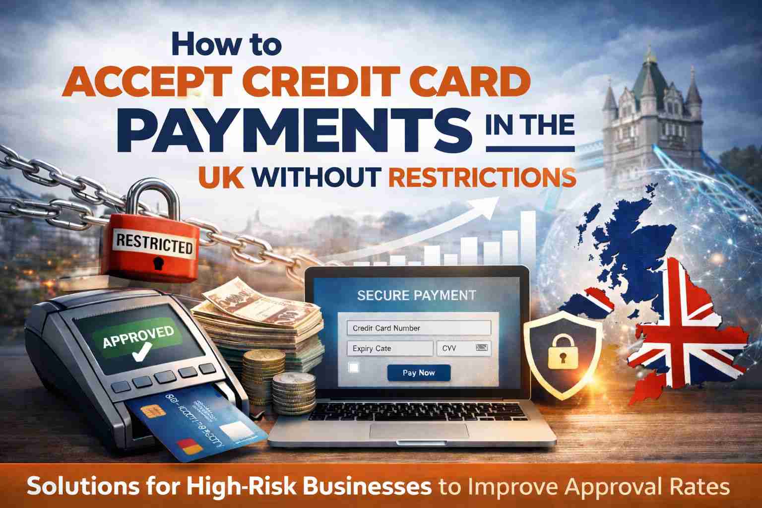 How to Accept Credit Card Payments  in the UK Without Bank Restrictions