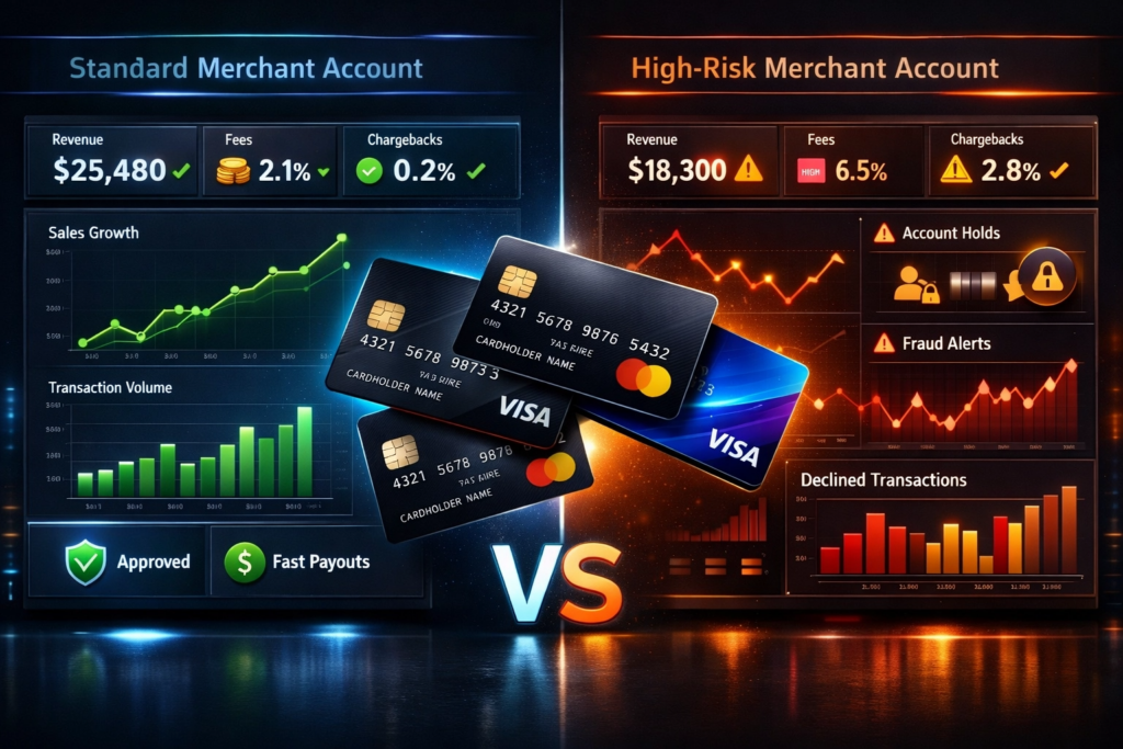 High-Risk Merchant Account vs Standard Merchant Account