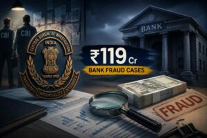 CBI bank fraud cases involving Rs119 crore banking fraud investigation in India.