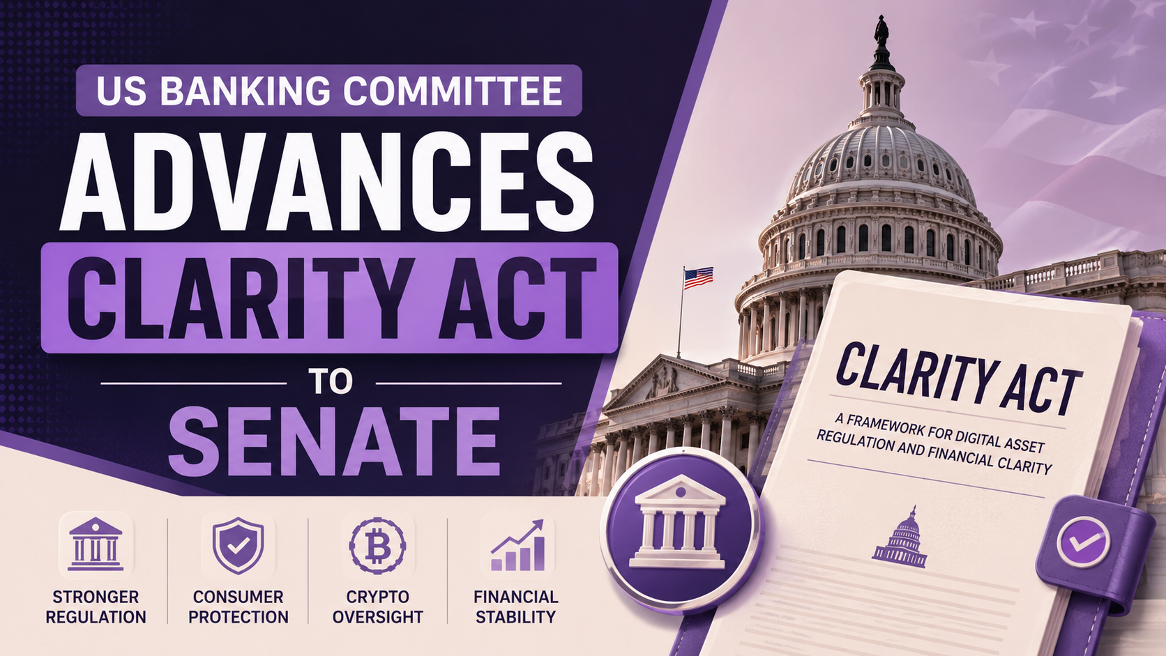 Clarity Act Senate proposal advances after US banking committee approval
