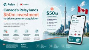 Canada’s Relay fintech platform securing $50 million investment for SME banking and customer acquisition growth
