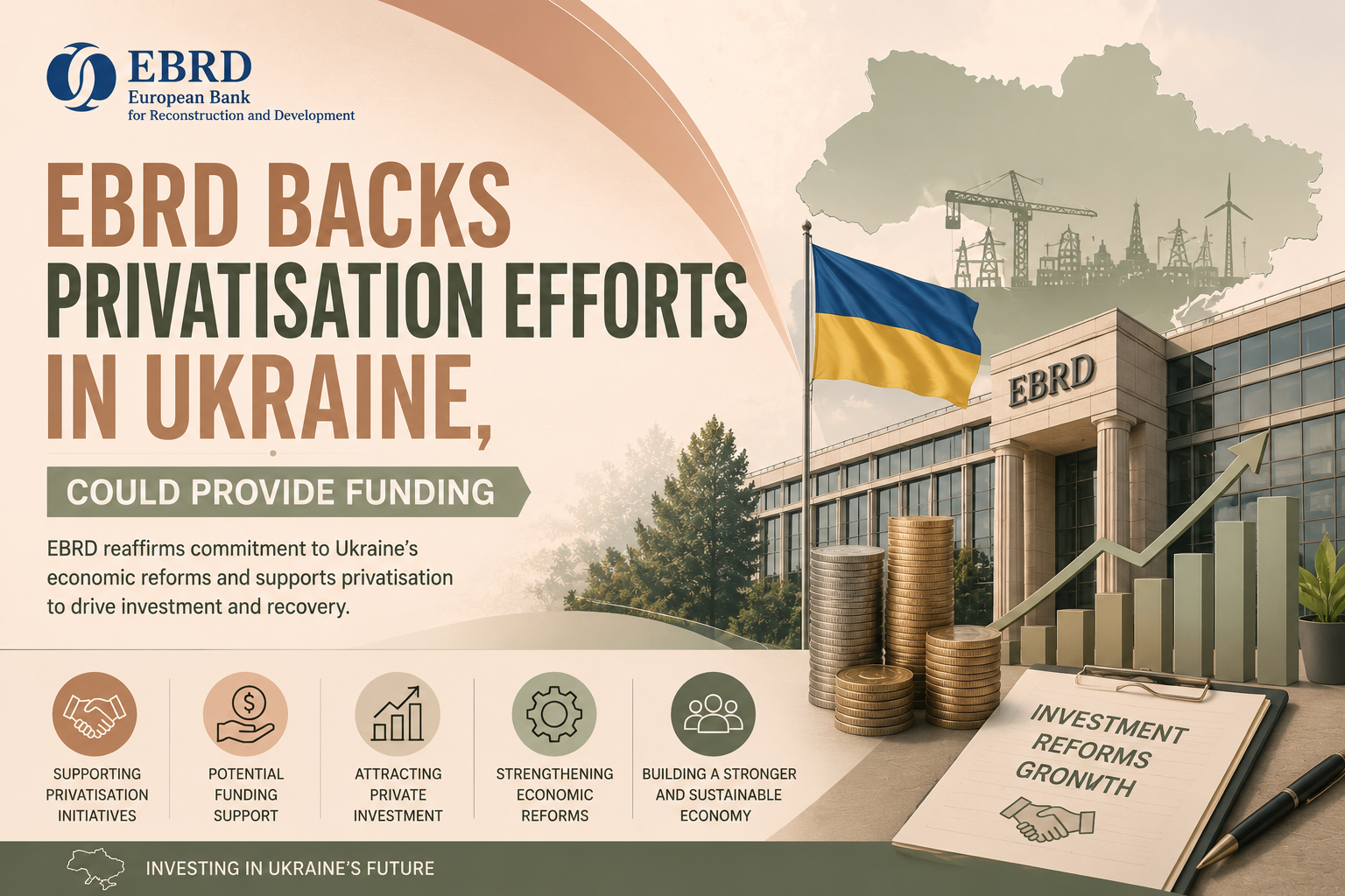 Ukraine privatisation funding may grow with EBRD support