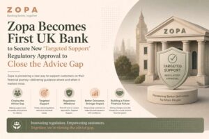 Zopa receives targeted support approval to help close the UK financial advice gap through digital banking support