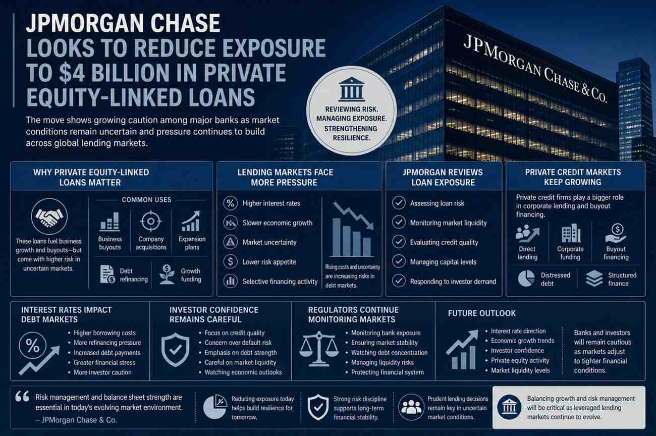 JPMorgan Looks to Offload Exposure to $4 Billion in Private Equity-Linked Loans
