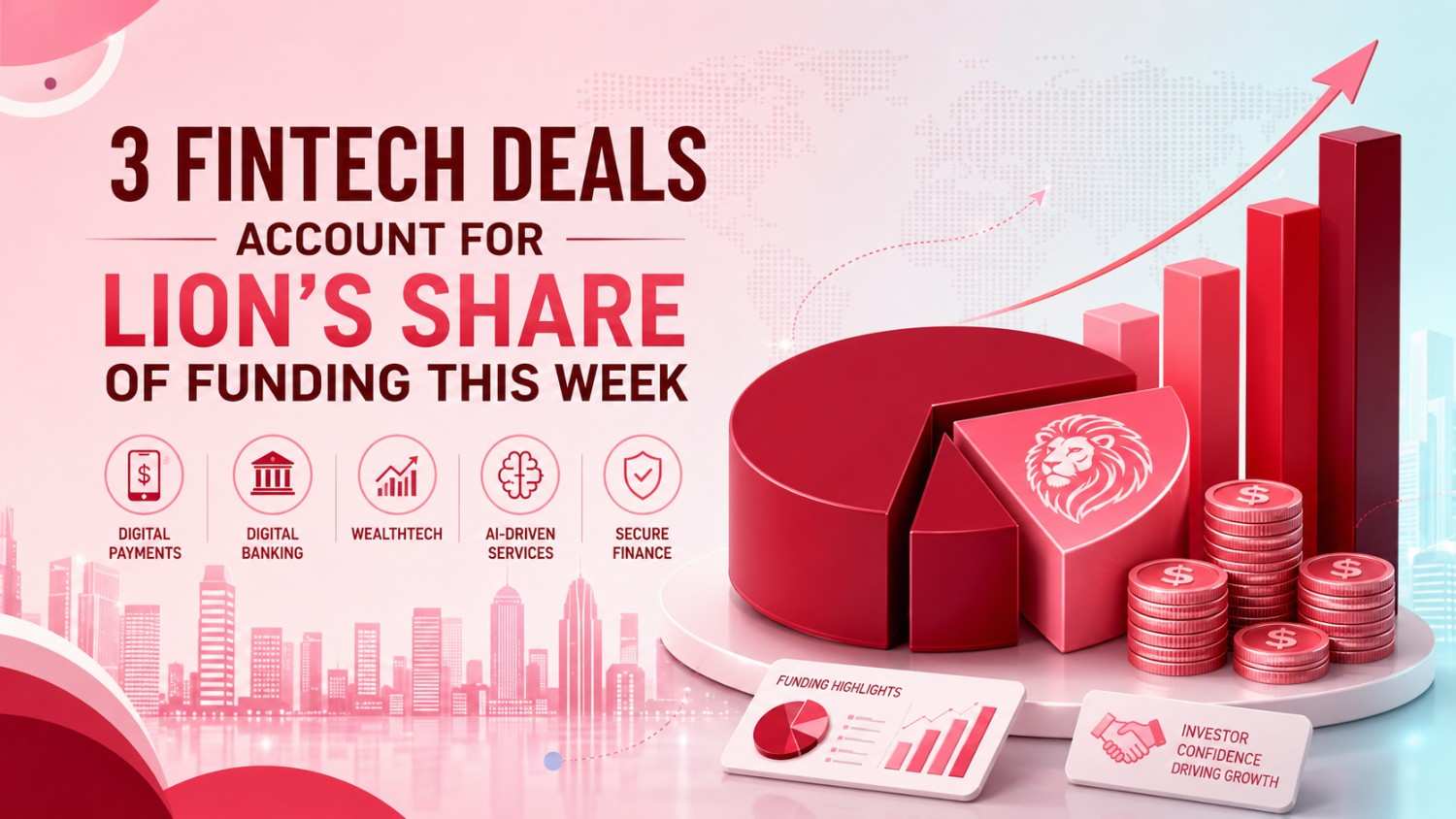 3 FinTech Deals Account for Lion’s Share of Funding This Week