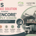 FIS finance solution thumbnail showing Glencore supply chain operations with cargo shipping, logistics transport, financial automation graphics, and enterprise workflow technology visuals.
