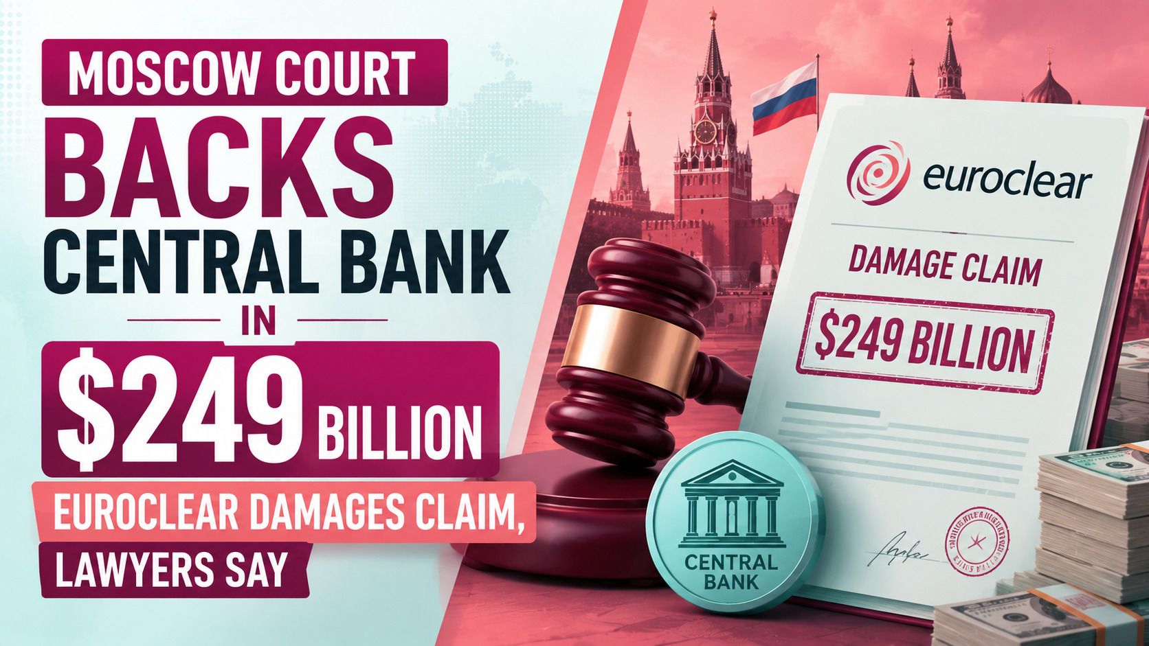 Euroclear damages claim backed by Moscow court in $249 billion case