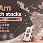 LatAm fintech stocks infographic showing Latin America map, falling stock chart, and logos of Mercado Libre, Nu Holdings, and dLocal.