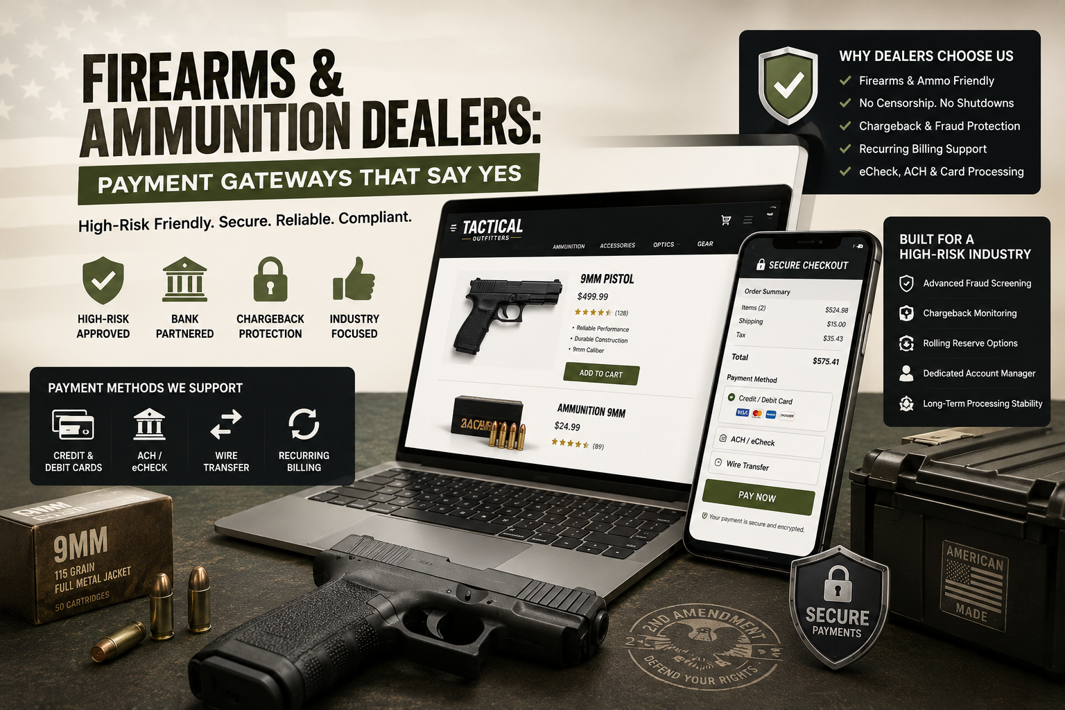 Firearms & Ammunition Dealers: Payment Gateways That Say Yes (2026 Guide)