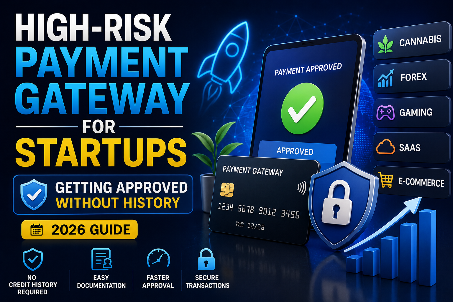 High-Risk Payment Gateway for Startups: Getting Approved Without History (2026 Guide)
