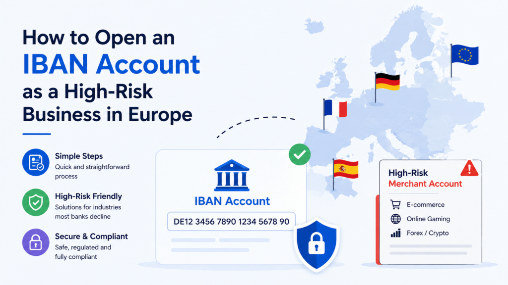 How to Open an IBAN Account as a High-Risk Business in Europe