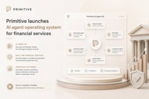 Primitive AI agent operating system platform for financial services automation and fintech infrastructure